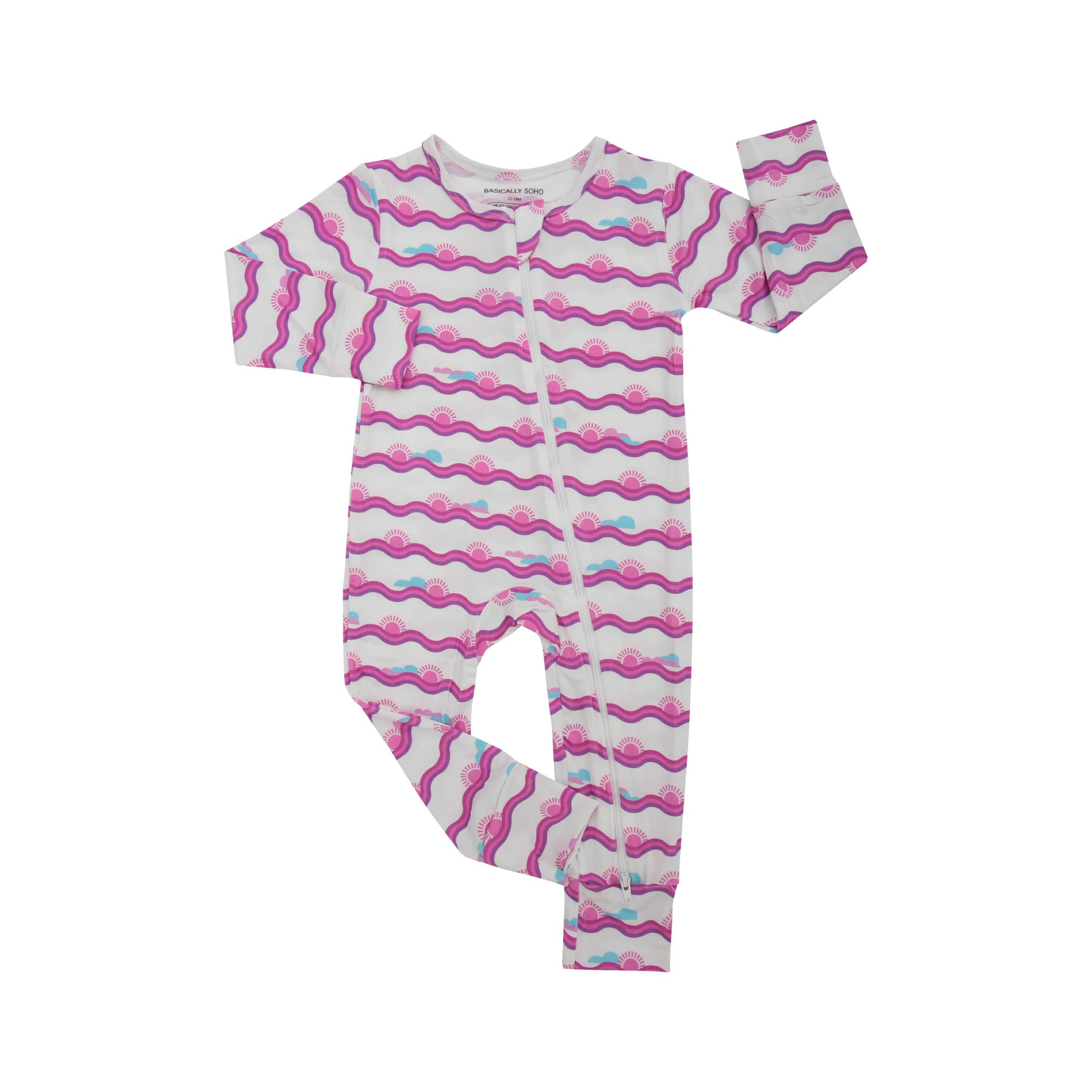 Hamptons Sunset Zippered Romper