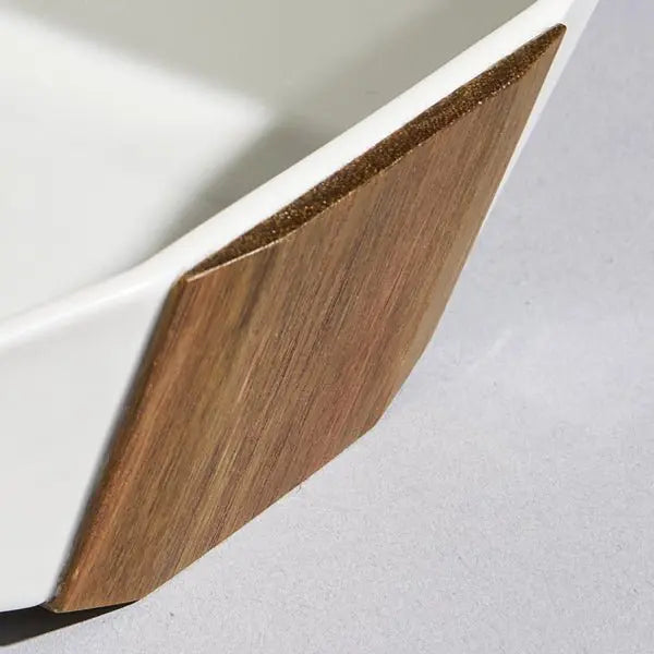 Zogan Bowl - Fusion Of Porcelain And Walnut