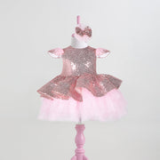 Cara Rose Gold Party Dress