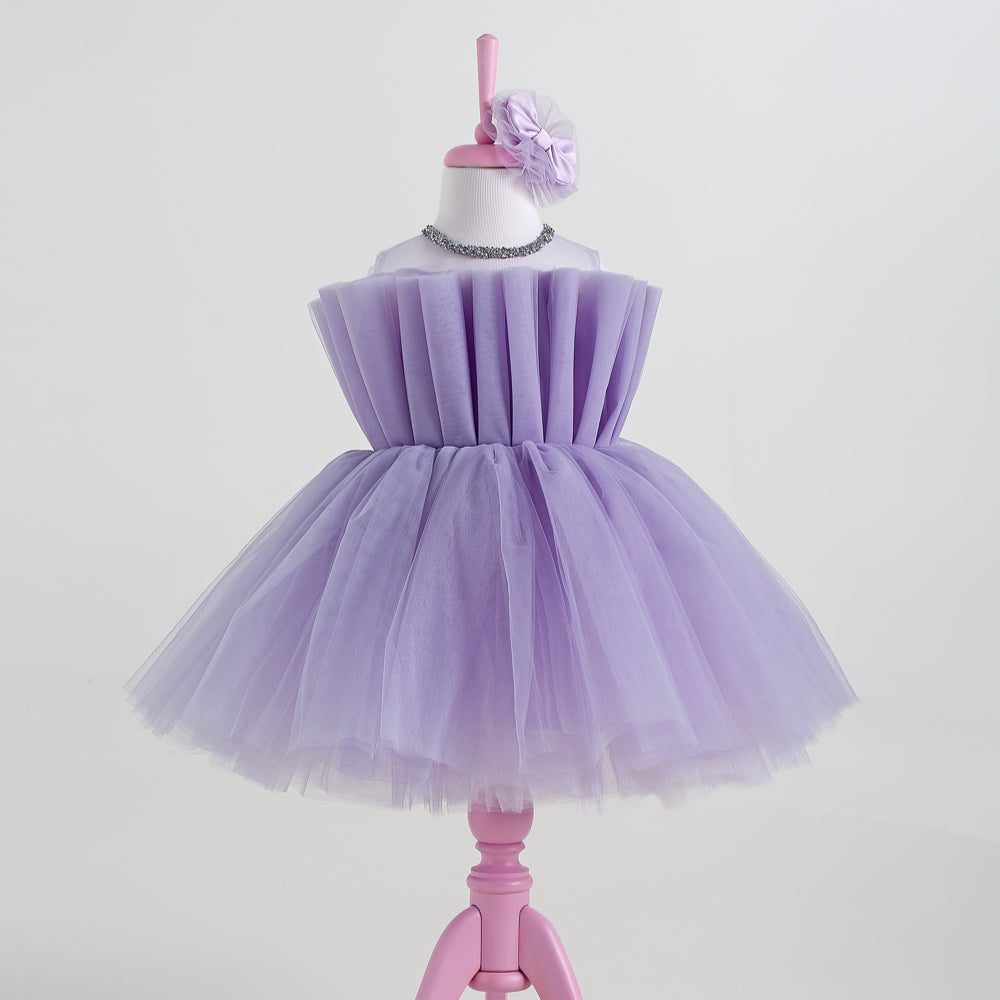 Eliza Lilac Party Dress