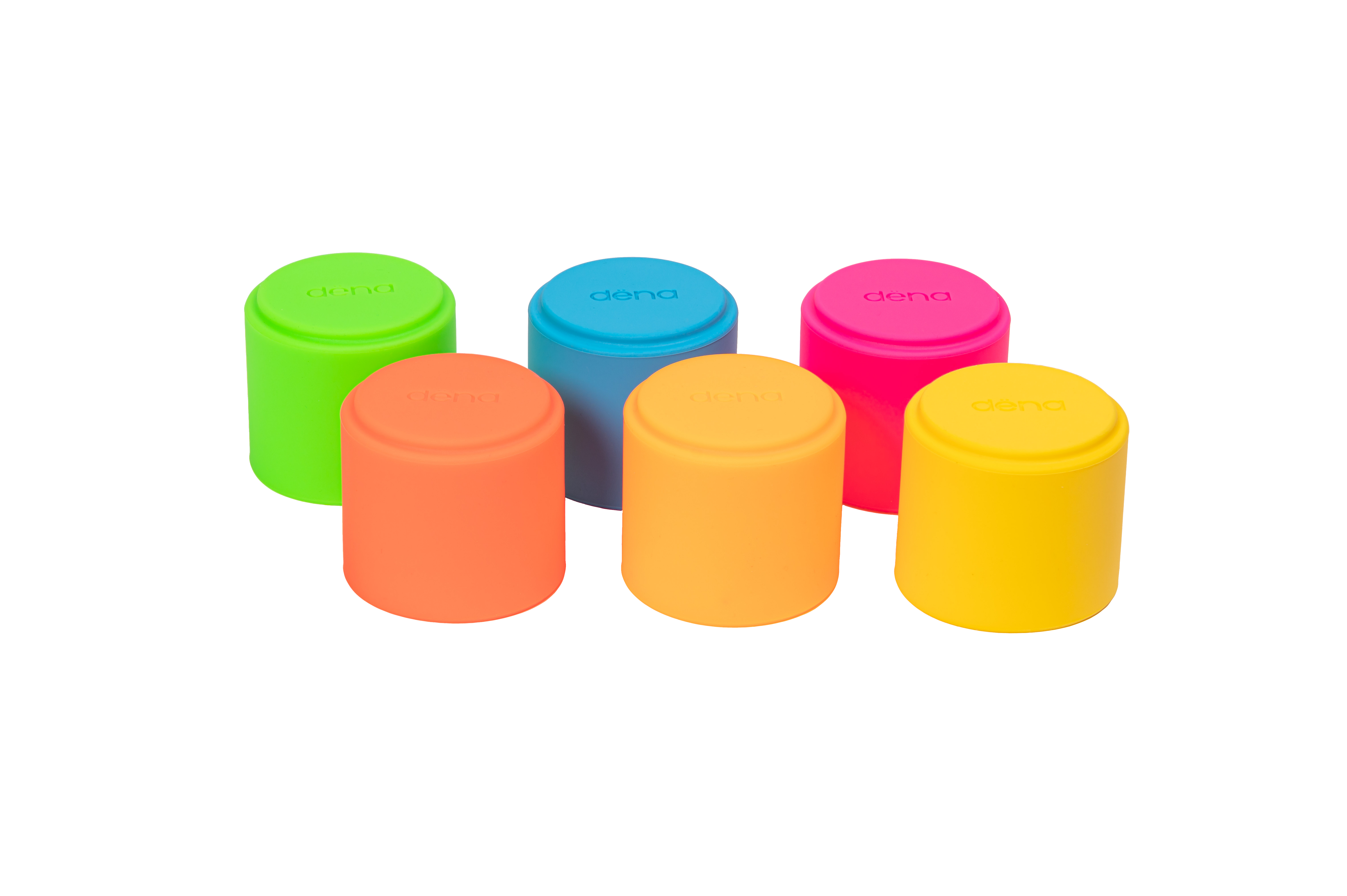 6 Neon Stacking Cups