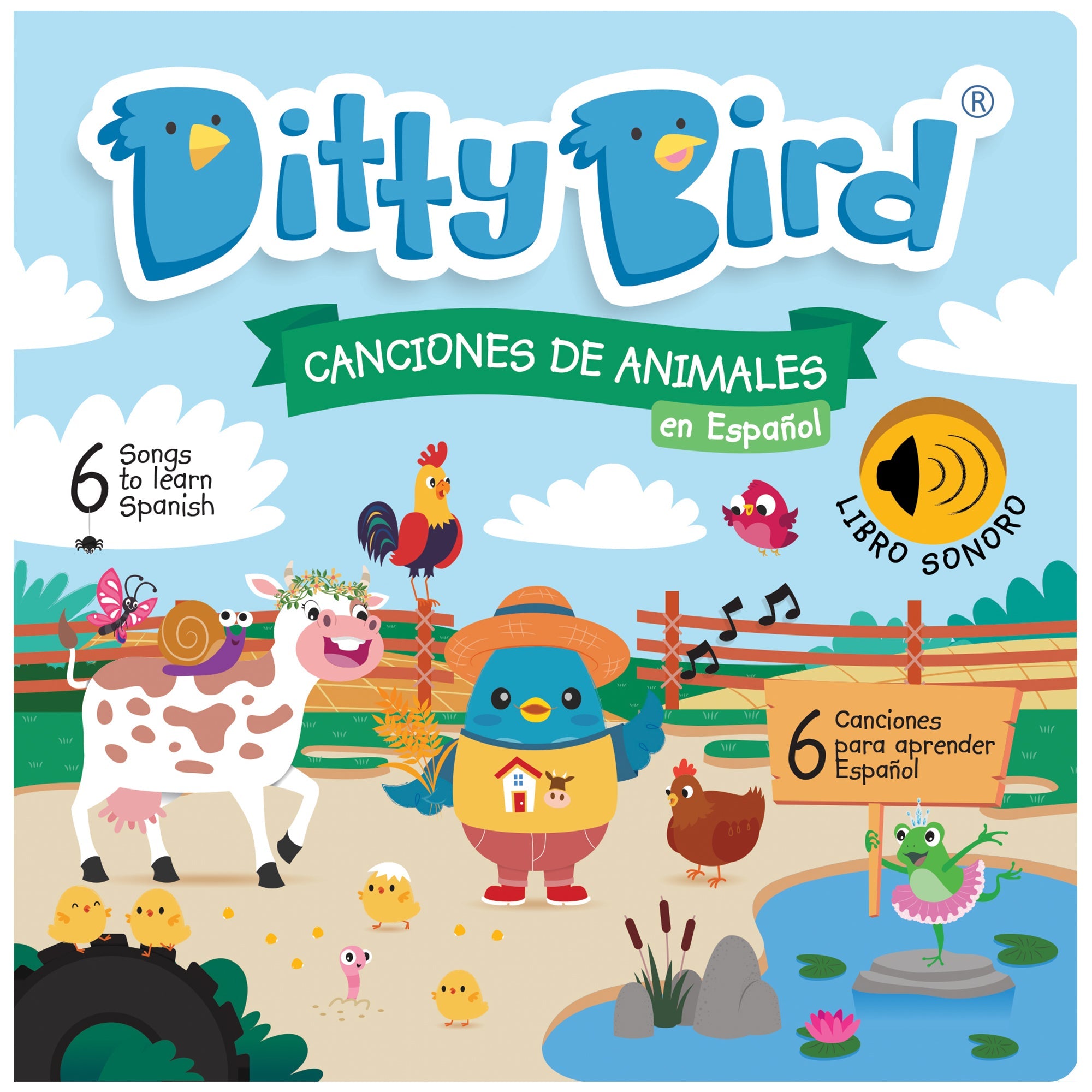 Ditty Bird Ditty Bird: Canciones De Animales En Español Music Books