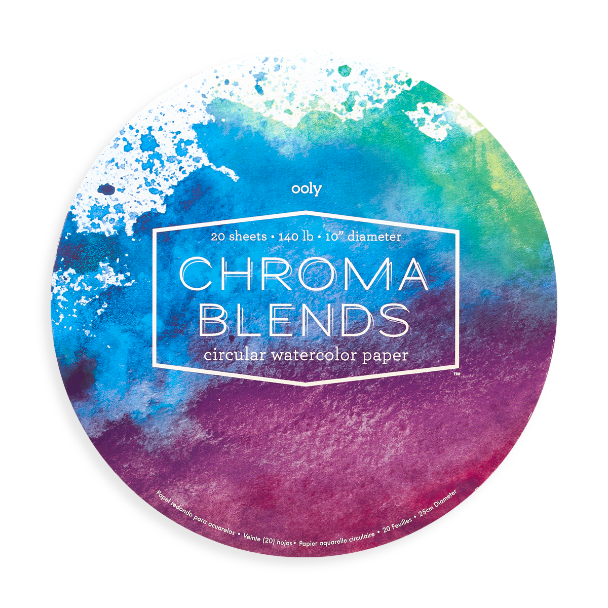 OOLY Chroma Blends Circular Watercolor Paper Watercolor Sets