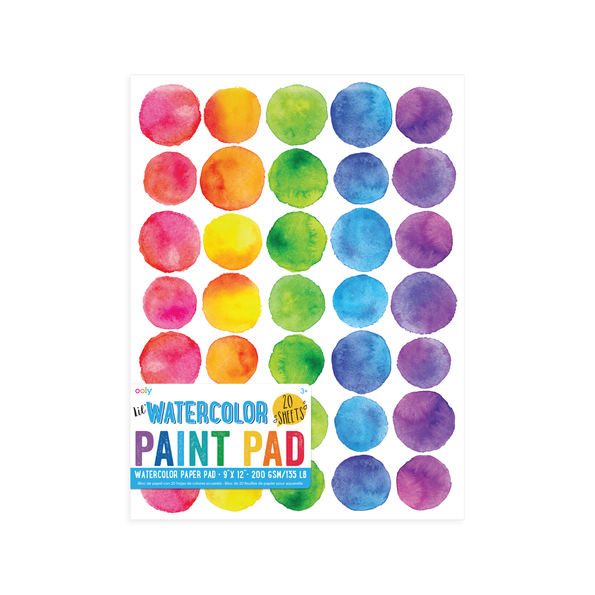 OOLY Lil' Watercolor Paint Pad Watercolor Sets