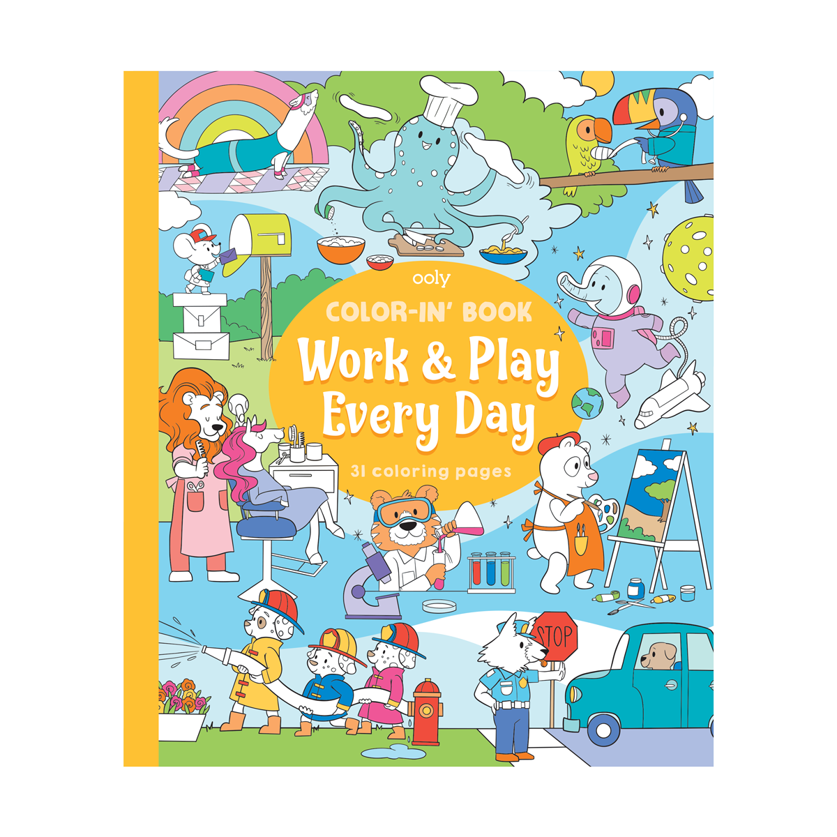 Work And Play Everyday Coloring Book
