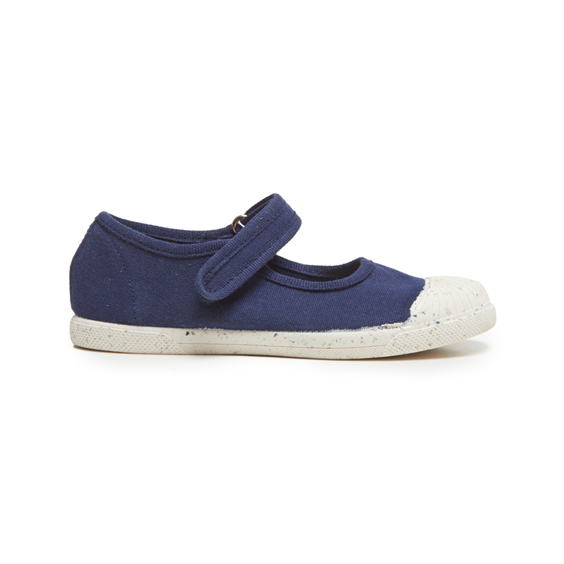 ECO-friendly Canvas Mary Jane Sneakers In Navy