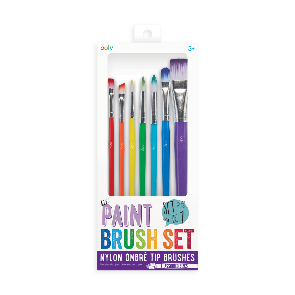 OOLY lil Paint Brush Set - Set of 7 Brush Sets