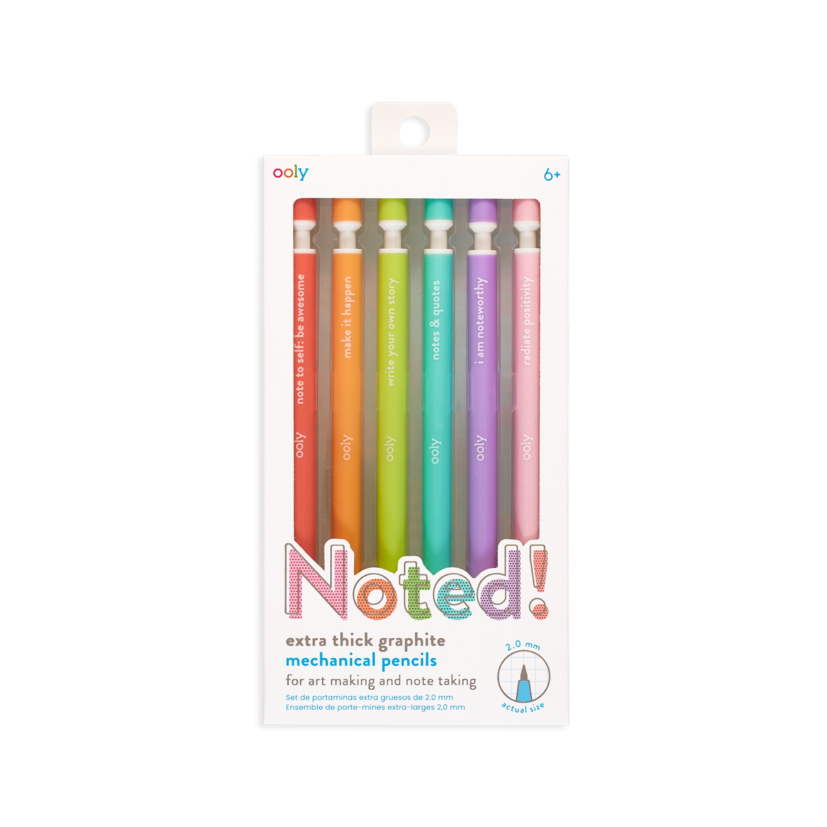 OOLY Noted! Graphite Mechanical Pencils - Set of 6 Pencils