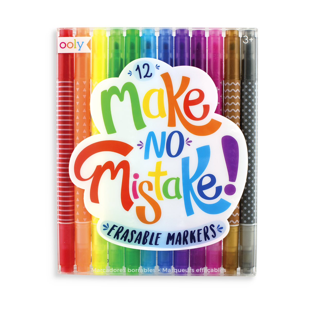 OOLY Make No Mistake Erasable Markers - Set of 12 Markers