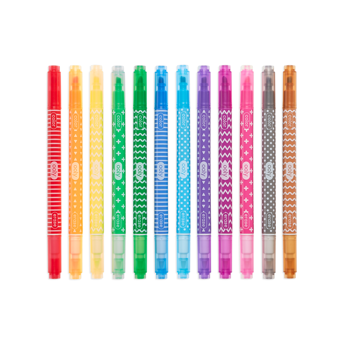 OOLY Make No Mistake Erasable Markers - Set of 12 Markers