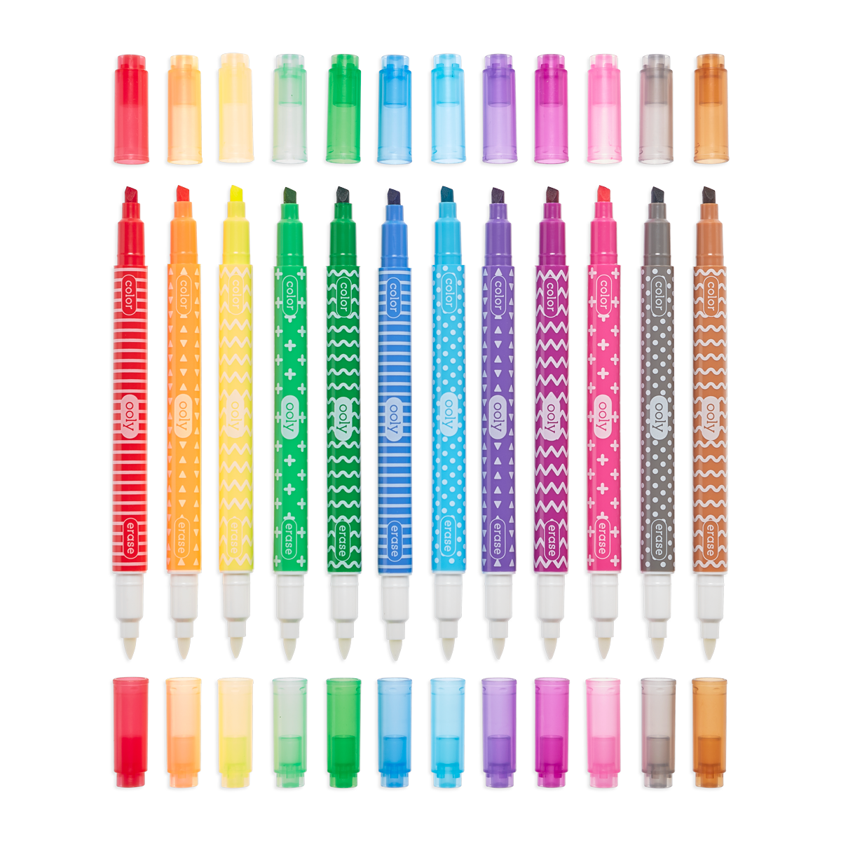 OOLY Make No Mistake Erasable Markers - Set of 12 Markers