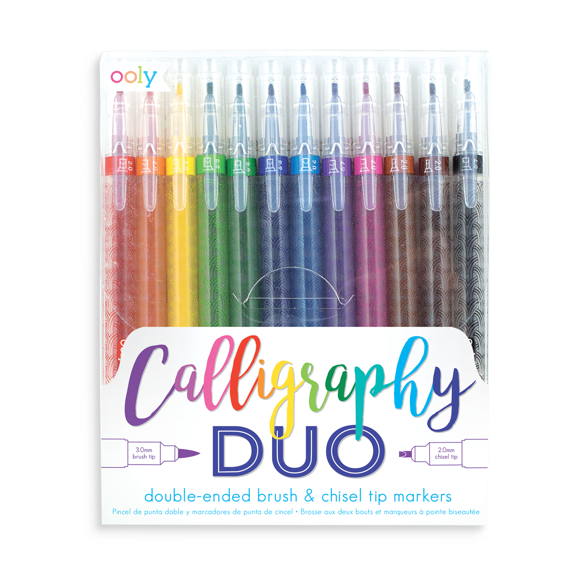 OOLY Calligraphy Duo Chisel and Brush Tip Markers Brush Sets
