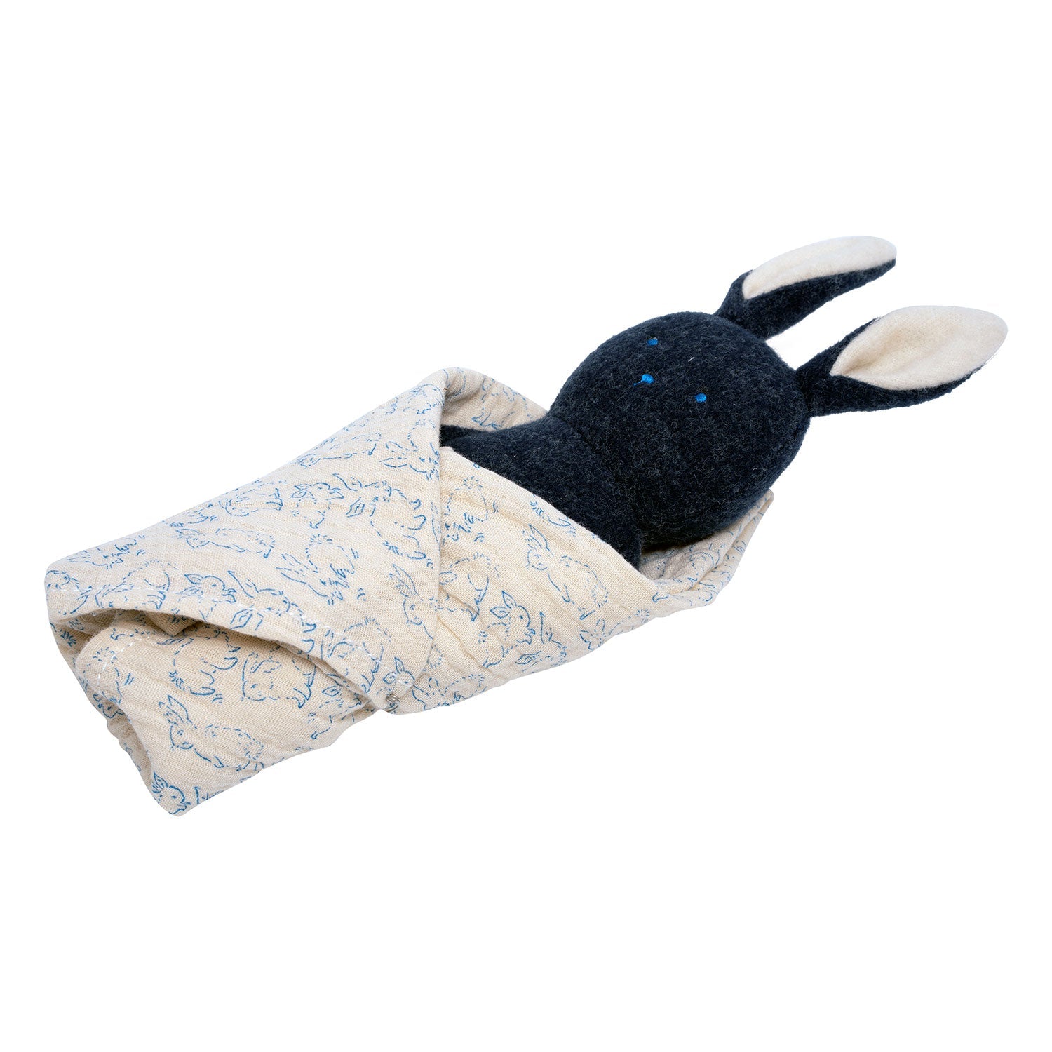 Manhattan Toy Bunny Rattle + Burp Cloth Plushies