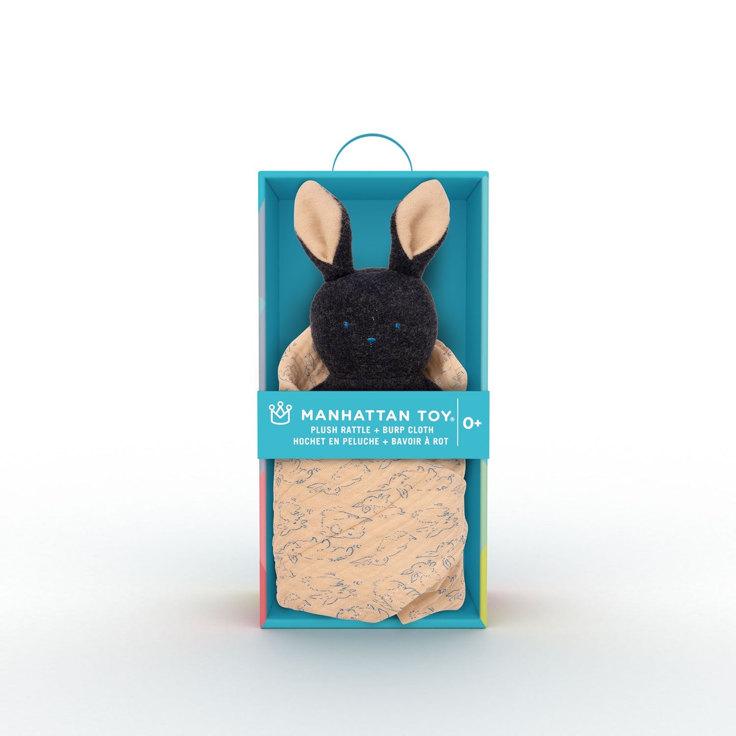 Manhattan Toy Bunny Rattle + Burp Cloth Plushies