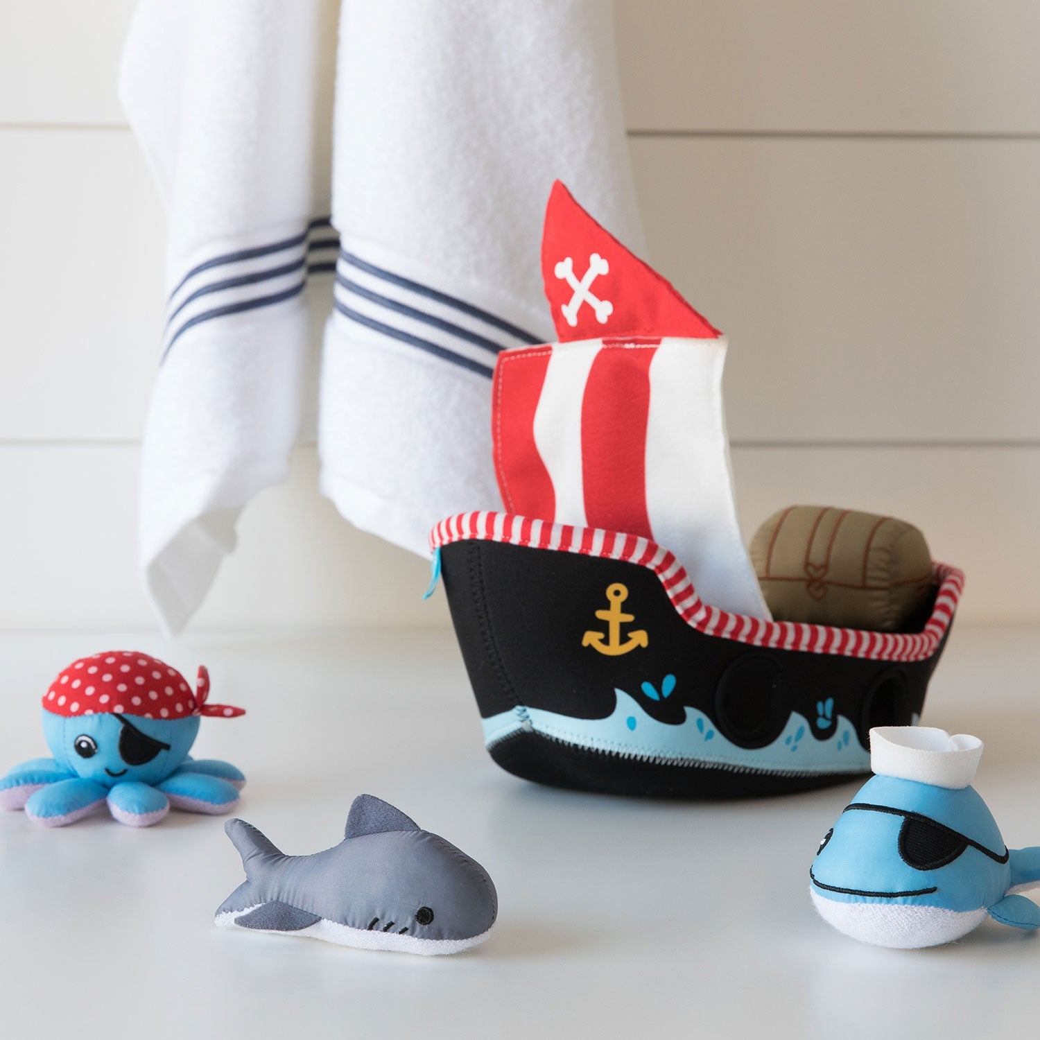 Manhattan Toy Pirate Ship Floating Fill n Spill Bath Toys