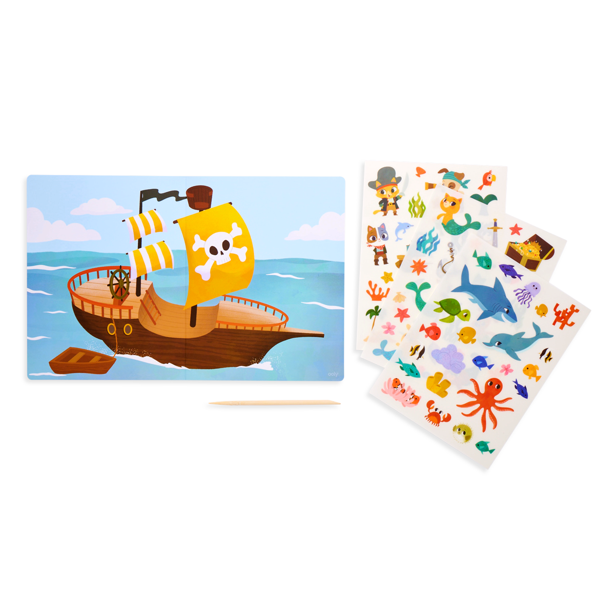 OOLY Set The Scene Transfer Stickers Magic - Ocean Adventure Stickers