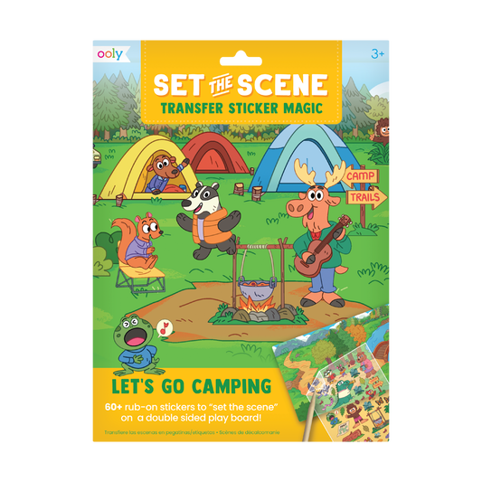 OOLY Set The Scene Transfer Stickers Magic - Let's Go Camping Stickers