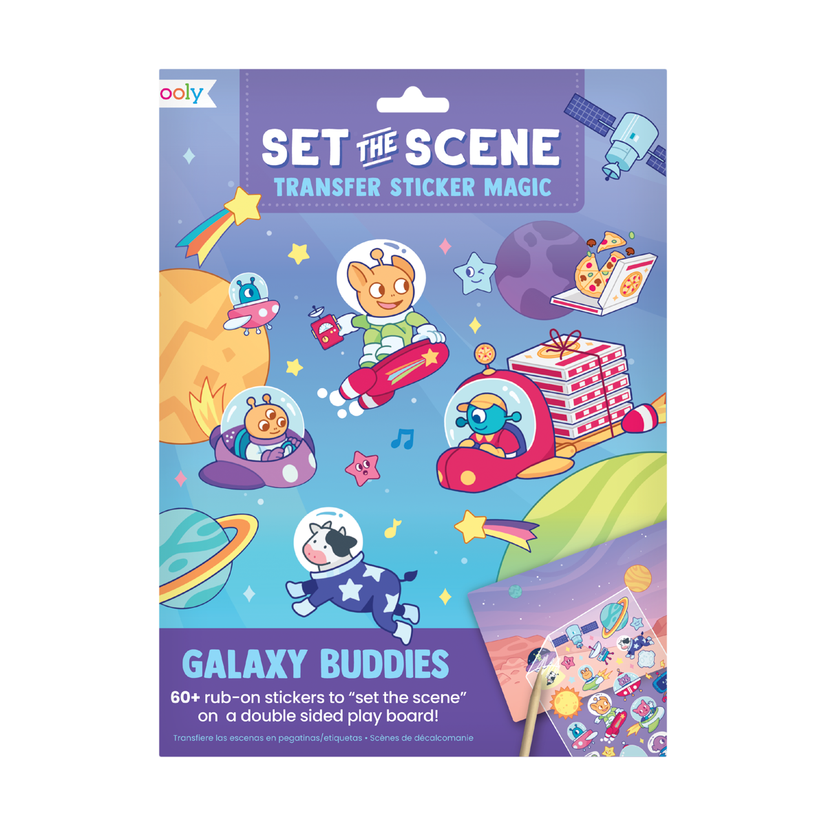 OOLY Set The Scene Transfer Stickers Magic - Galaxy Buddies Stickers