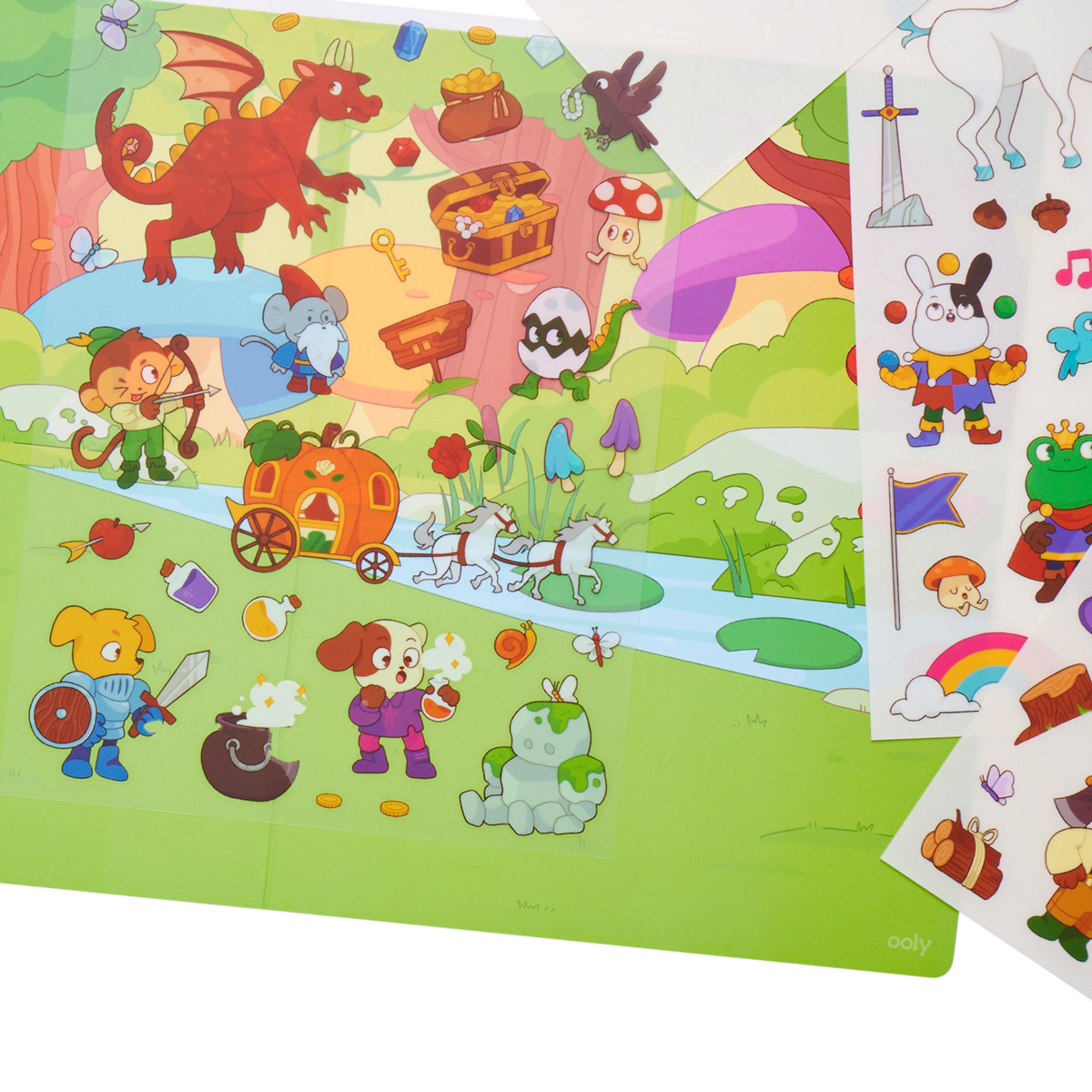 OOLY Set The Scene Transfer Stickers Magic - Magical Forest Stickers