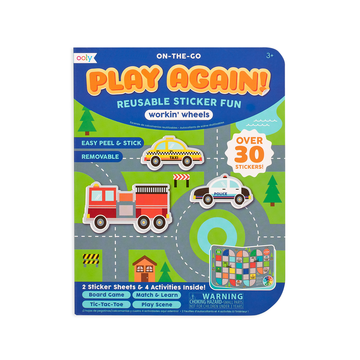 OOLY Play Again! Mini On-The-Go Activity Kit - Working Wheels Activity Kits