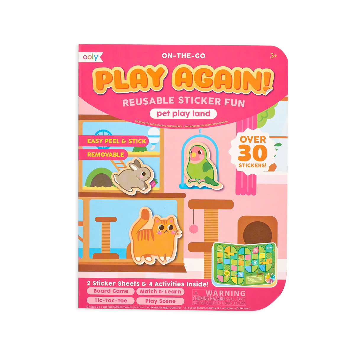 OOLY Play Again! Mini On-The-Go Activity Kit - Pet Play Land Activity Kits
