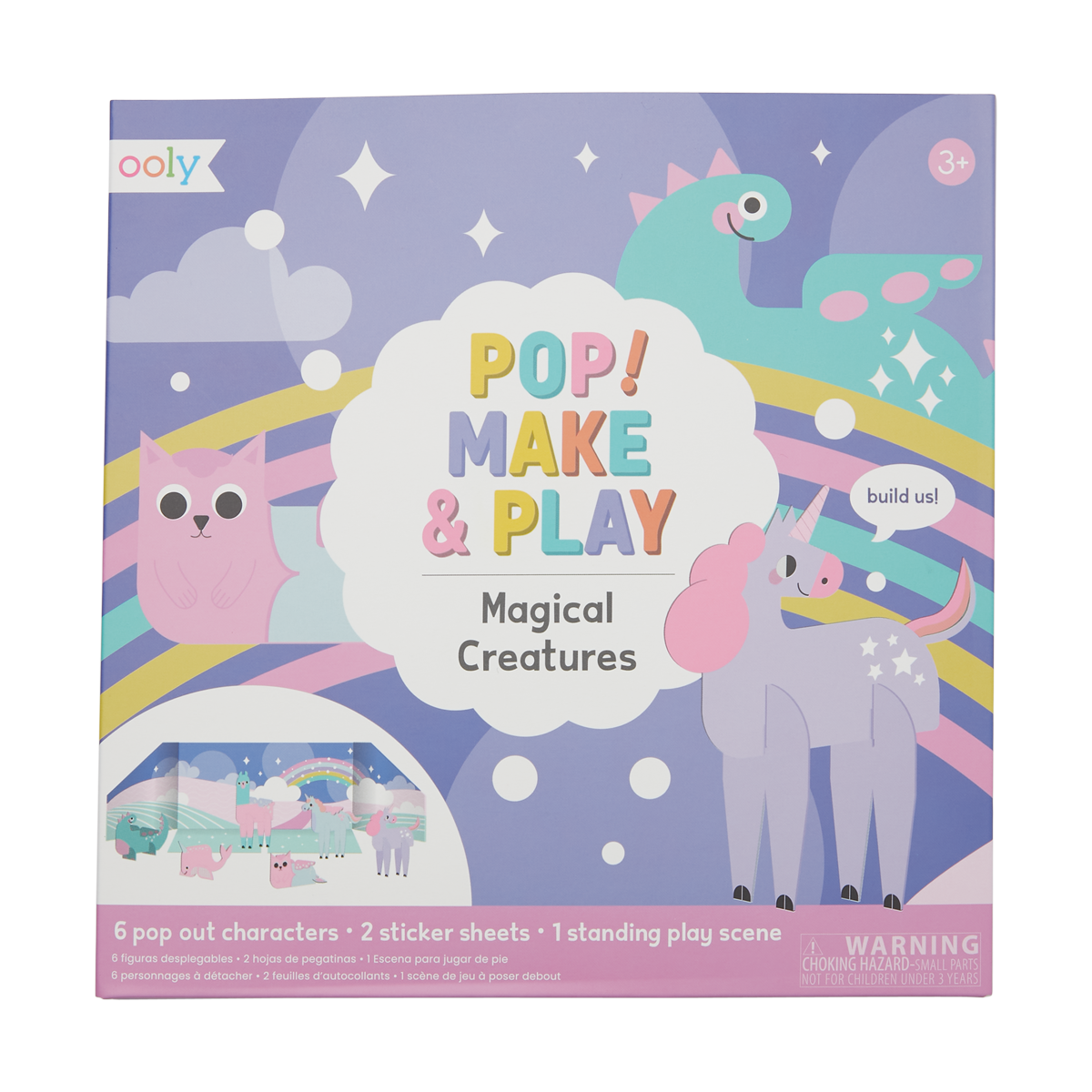 OOLY Pop! Make and Play Activity Scene - Magical Creatures by OOLY