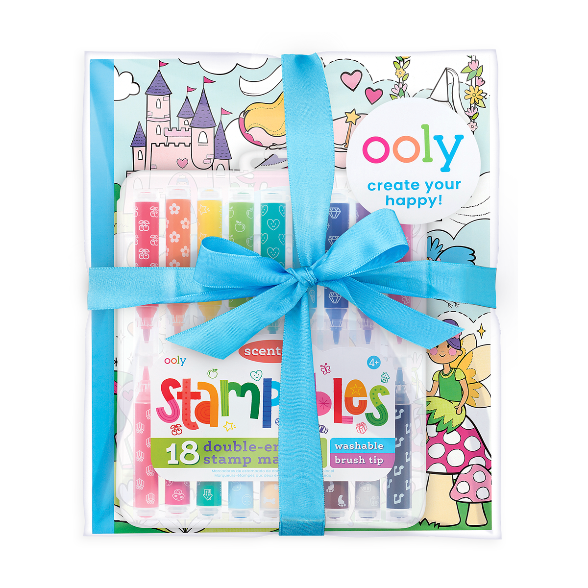 OOLY Princess & Fairies Stampable Coloring Giftables Pack 