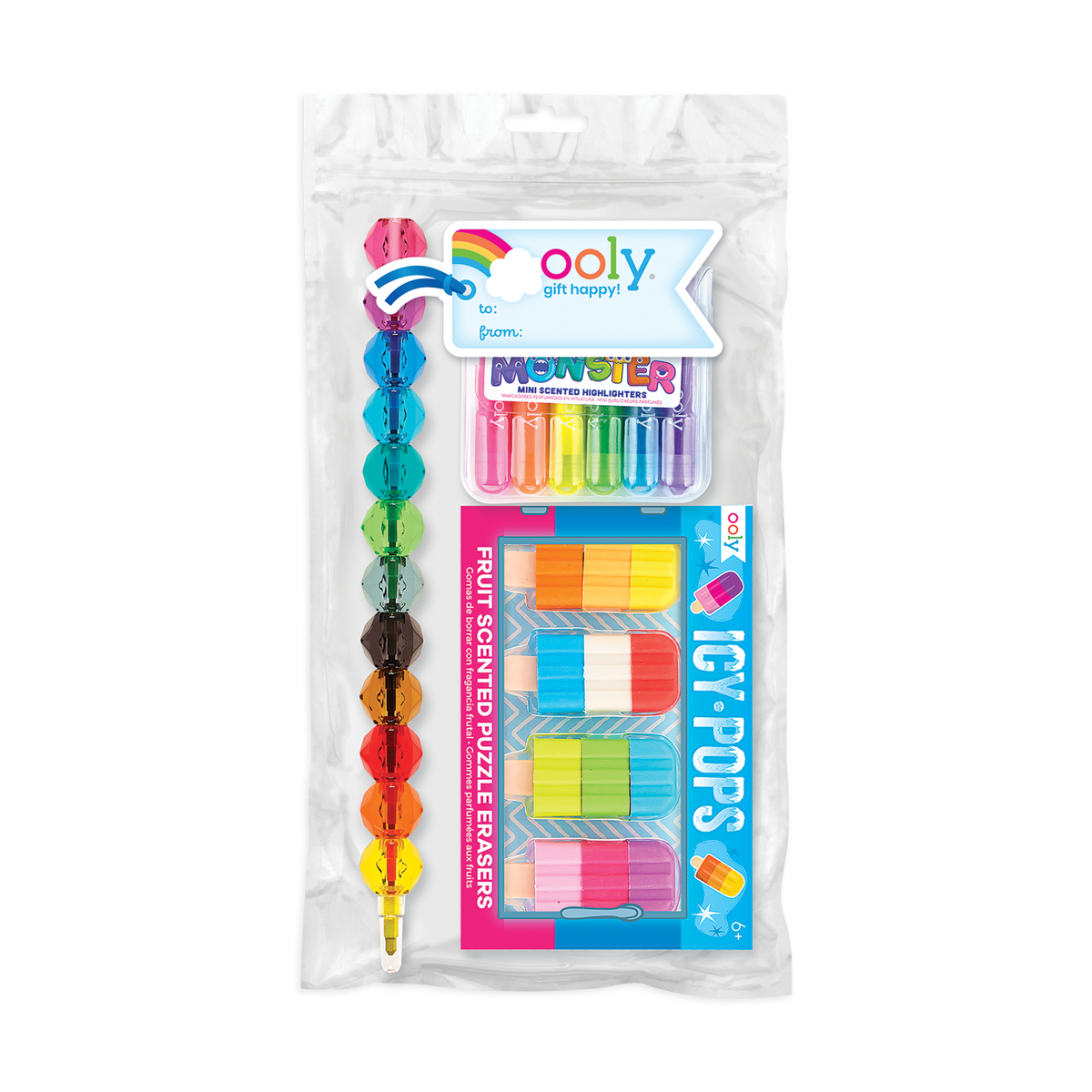 OOLY Rainbow Desk Pals Happy Pack Party Favors
