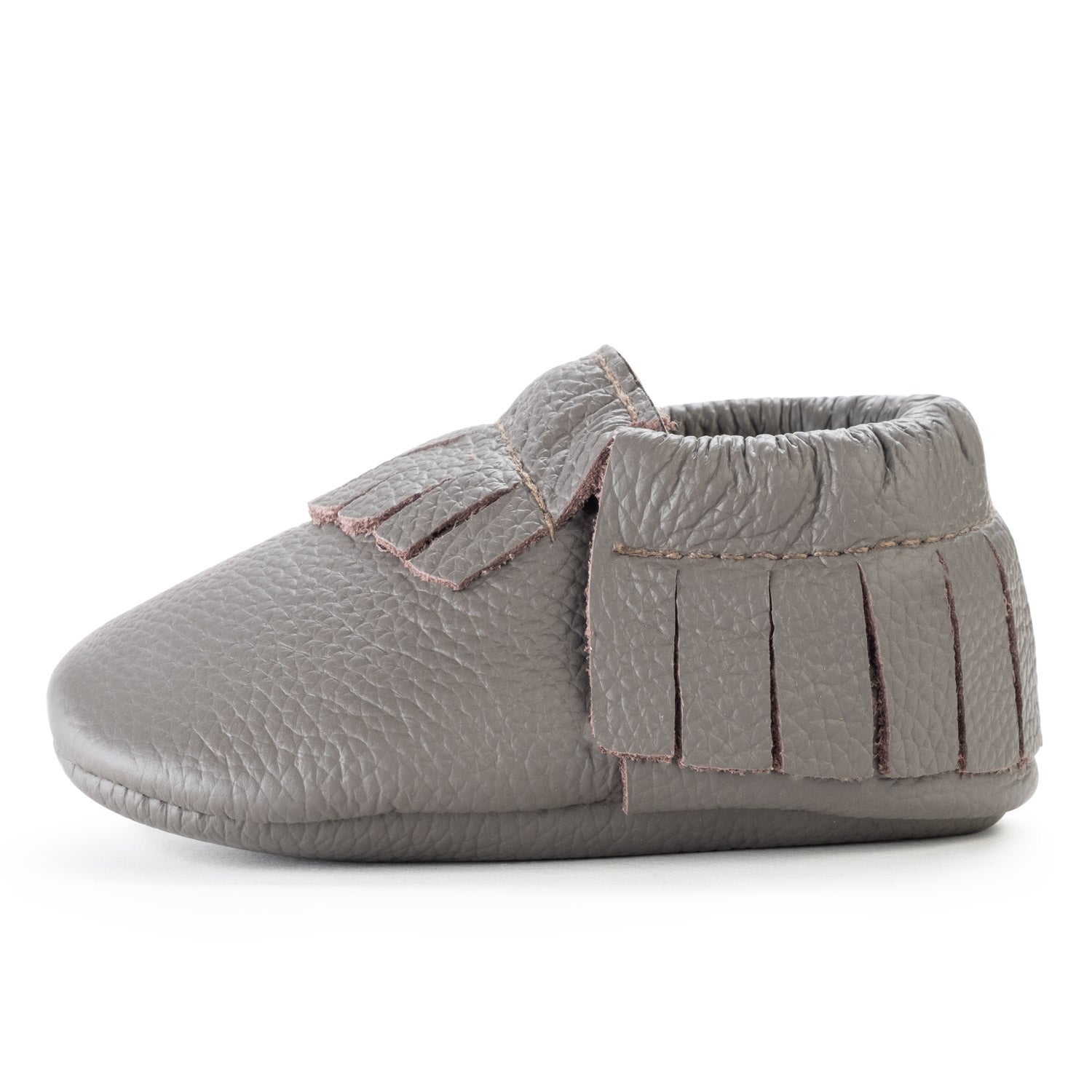 Slate Baby Moccasins