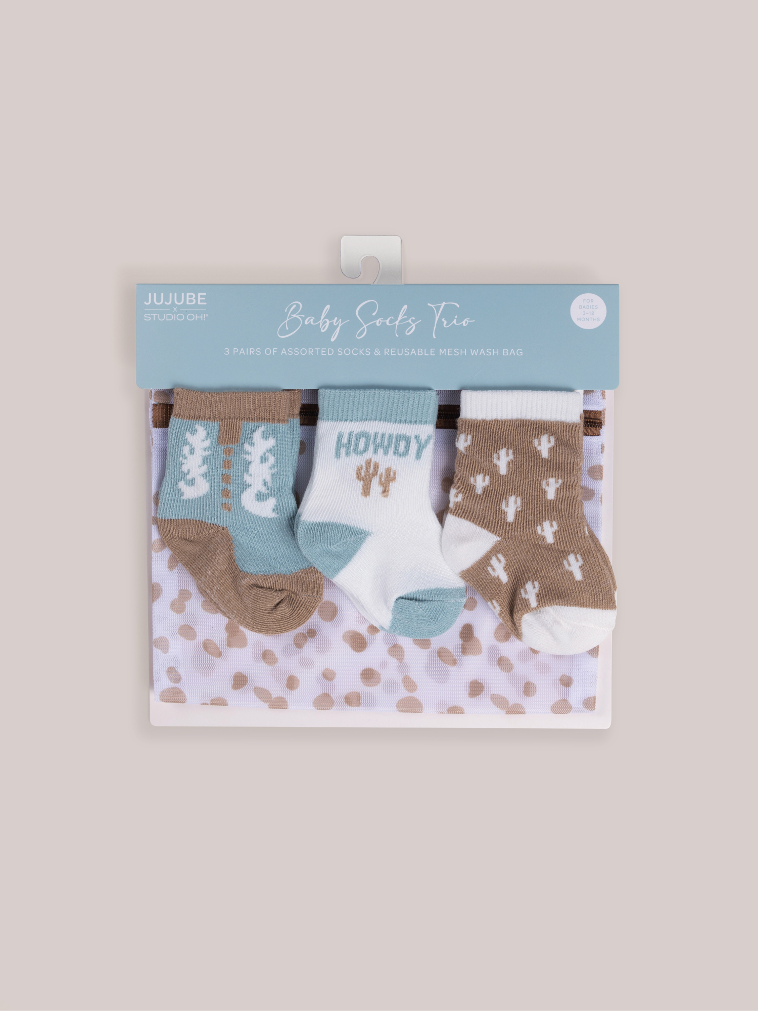 Baby Socks Trio -  Howdy Partner Blue