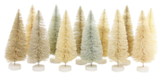 Rainbow Trees  Set Of 12  - White