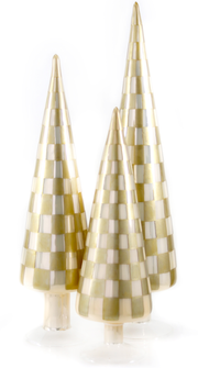Checkered Trees Straw Set Of 3