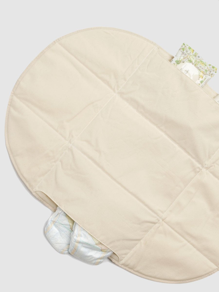 Storksak Organic Diaper Bag Tote - Pale Grey Rain Dots Totes