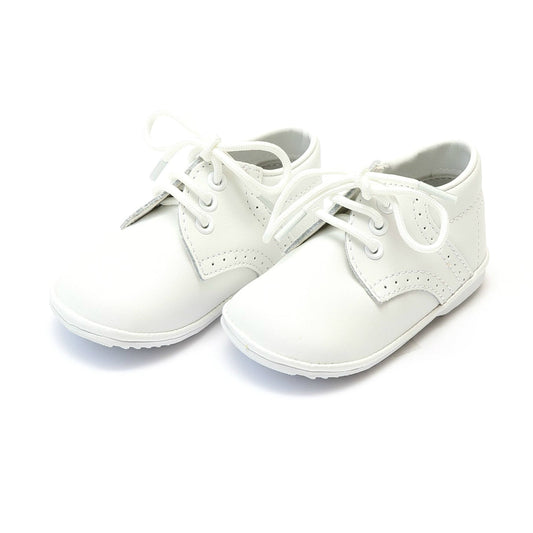 Angel James White Leather Lace Up Shoe - Babies & Toddlers Lace Up Shoes