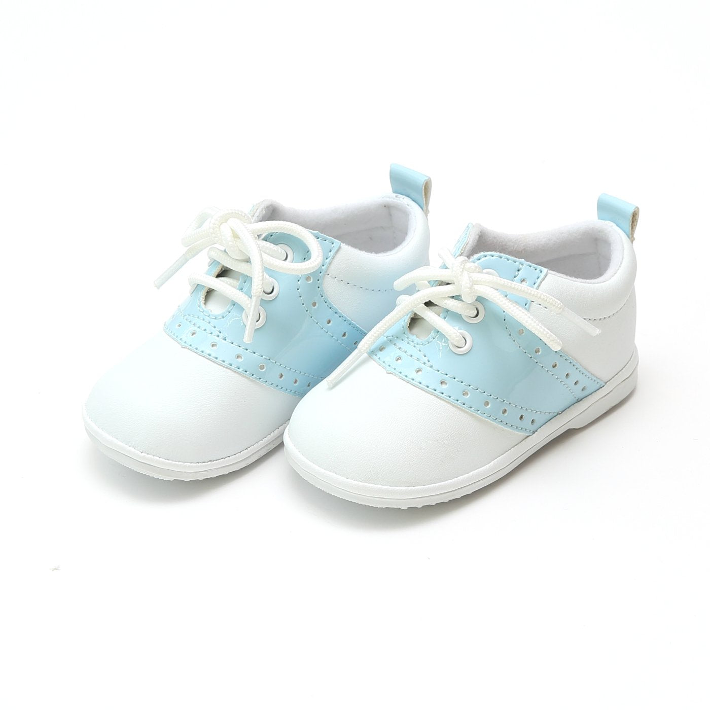 Angel Austin Boy's Patent Saddle Oxford Shoe - Babies & Toddlers Lace Up Shoes