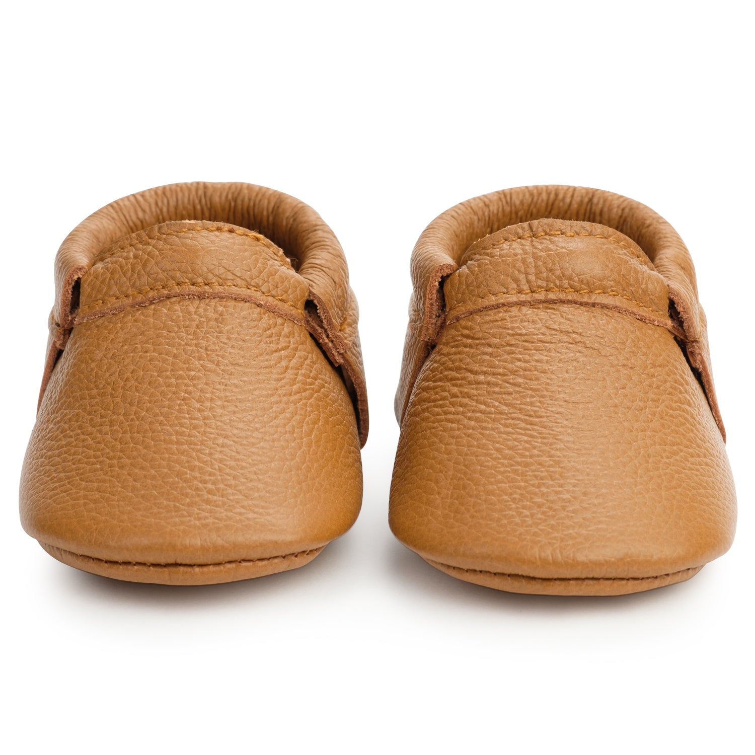 Classic Brown Fringeless Moccasins