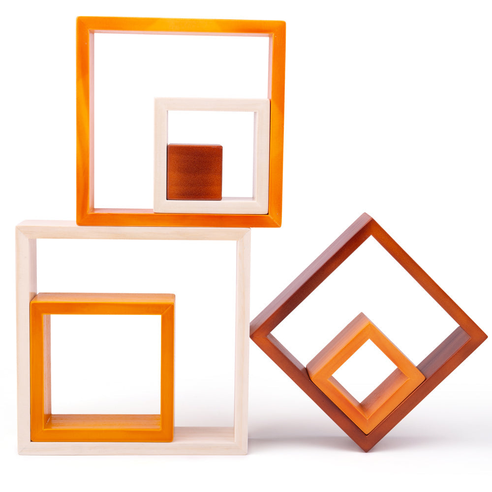Natural Wooden stacking squares