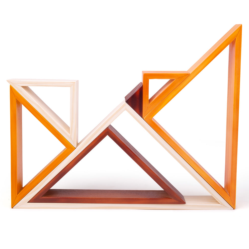 Natural Wooden Stacking Triangles