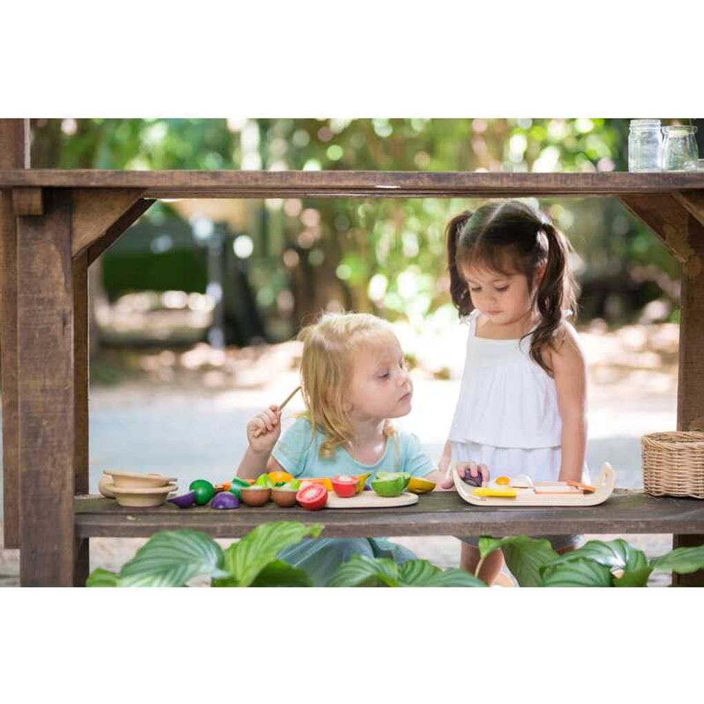 PlanToys Assorted Fruit & Vegetable Play Food