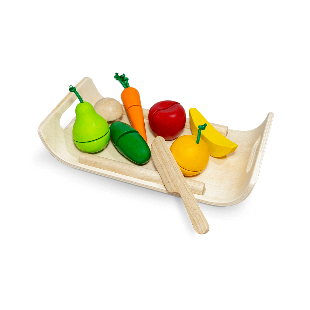 PlanToys Assorted Fruit & Vegetable Play Food