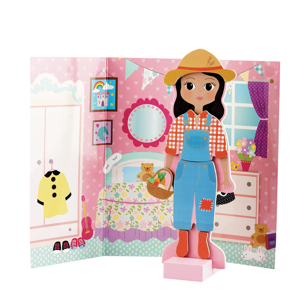 Magnetic Dress Up Doll Sofia - Wooden Toy