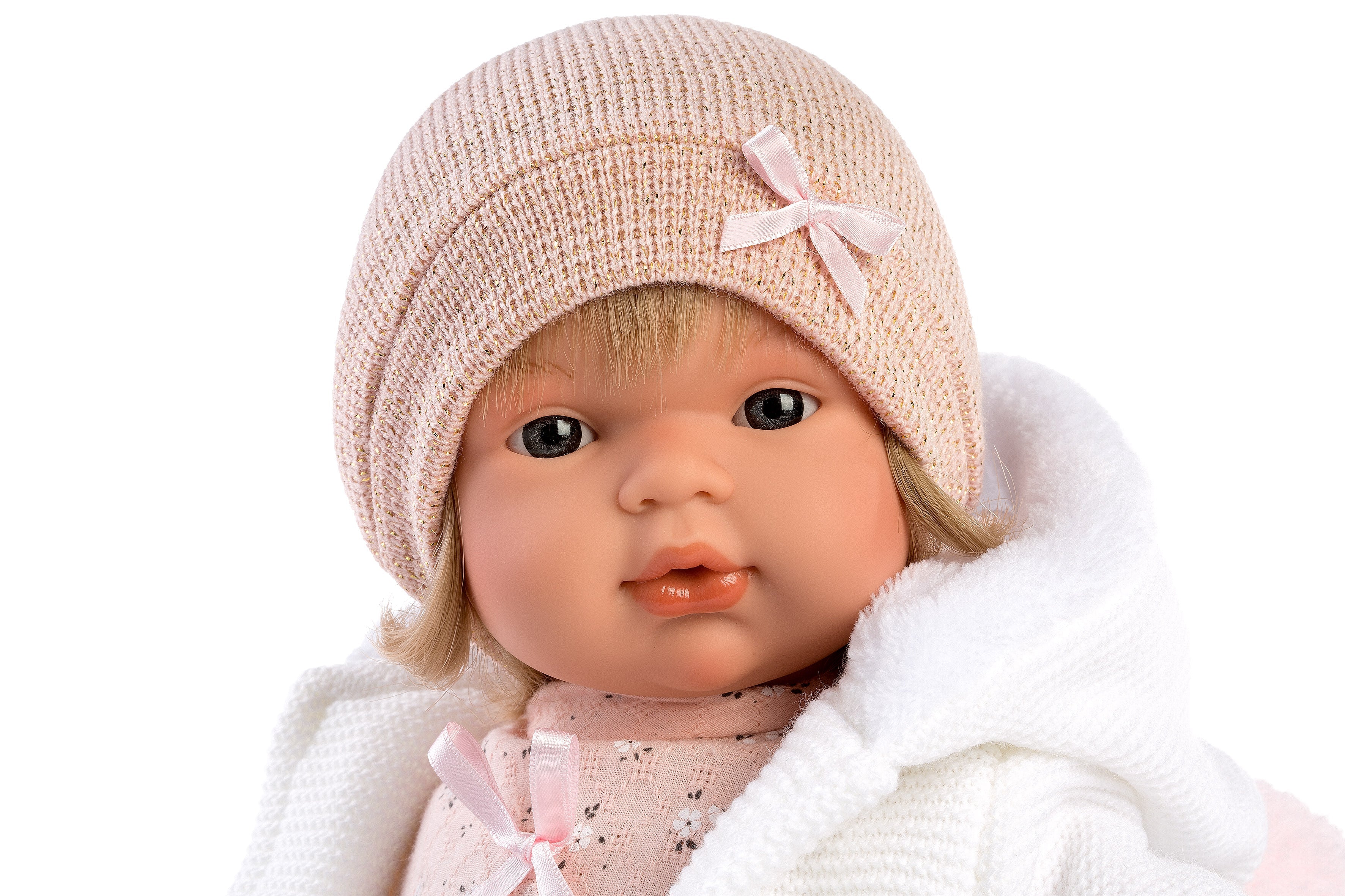 Llorens 15" Soft Body Crying Baby Doll Mandy with Blanket Dolls