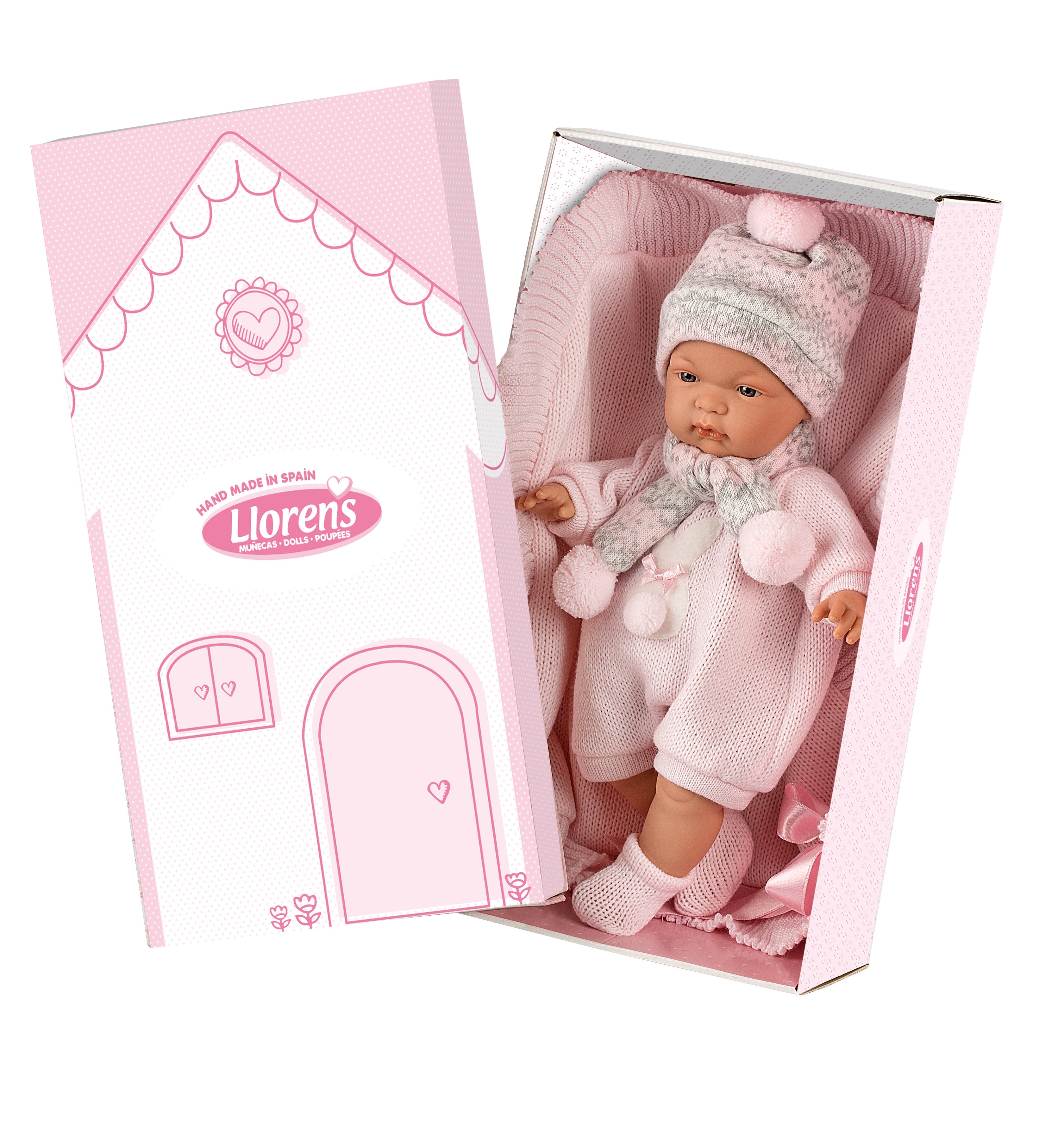 Llorens 15" Soft Body Crying Baby Doll Tatiana with Blanket Dolls