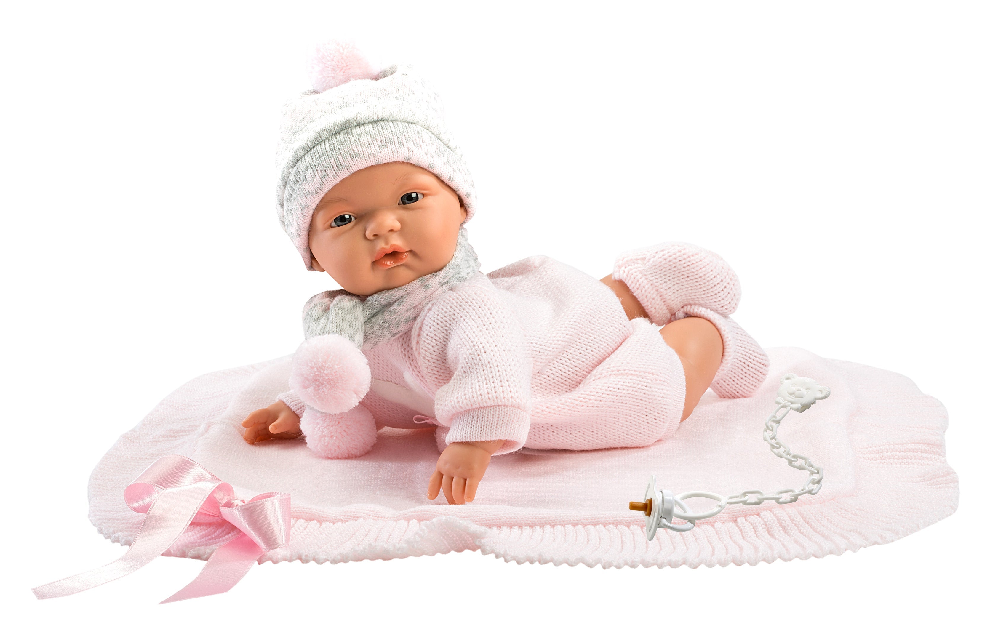 Llorens 15" Soft Body Crying Baby Doll Tatiana with Blanket Dolls