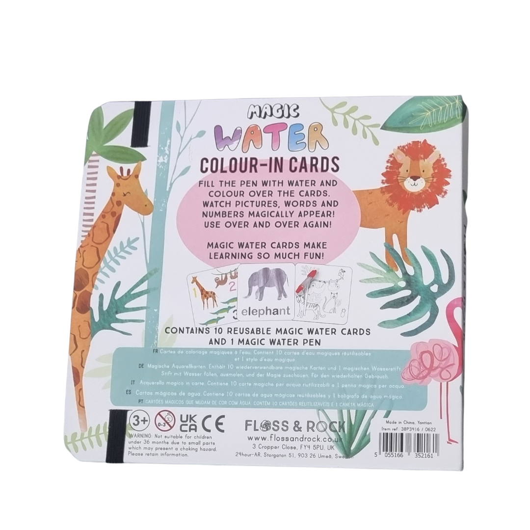 Magic Color Changing Water Cards - Jungle