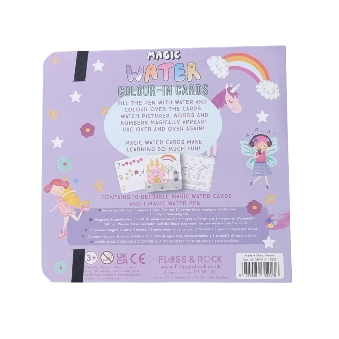 Magic Color Changing Water Cards - Fairy Unicorn