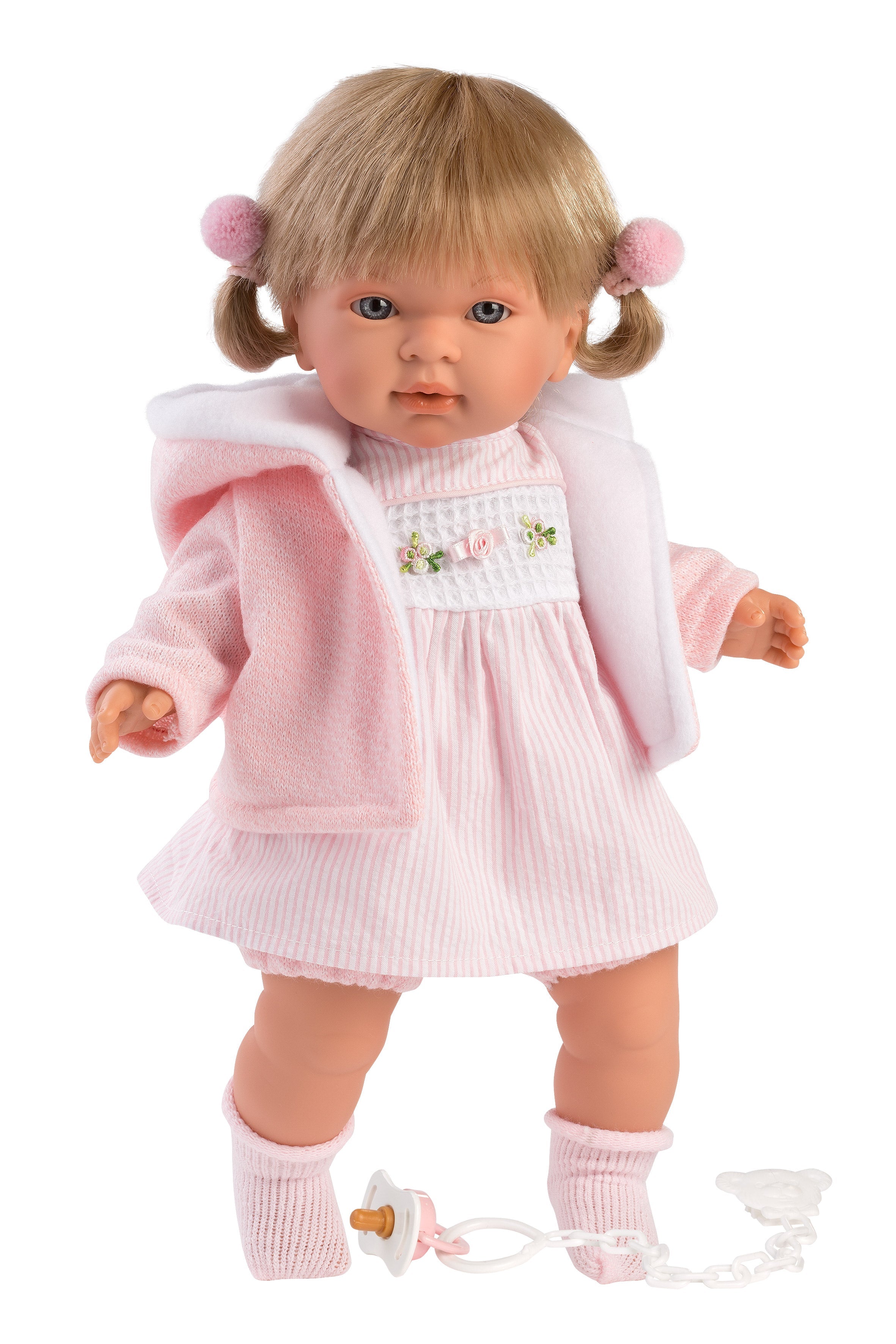 Llorens 16.5" Soft Body Crying Baby Doll Carla Dolls