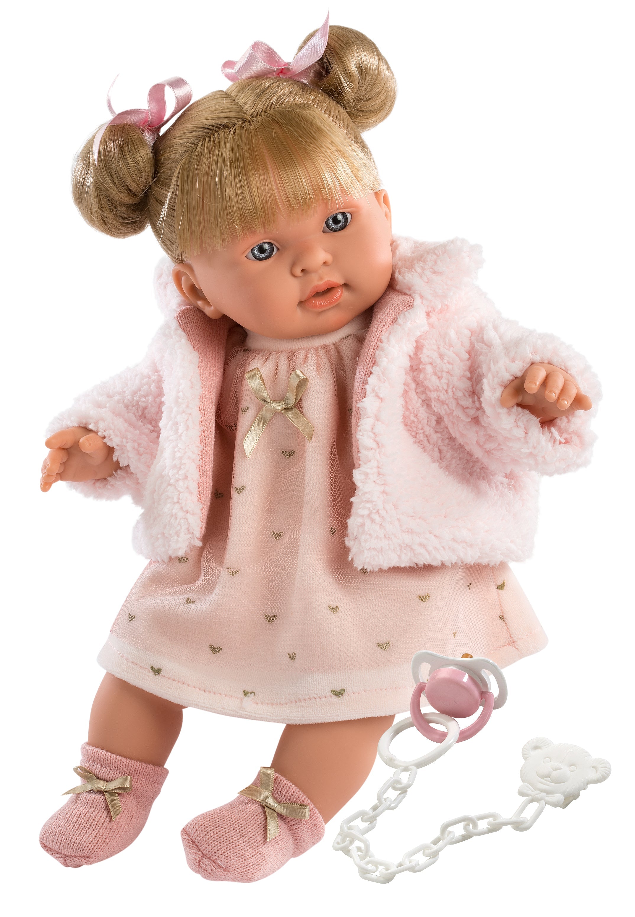 Llorens 16.5" Soft Body Crying Baby Doll Abby Dolls