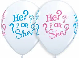 11" Latex Gender Reveal Balloon (10 Pack)