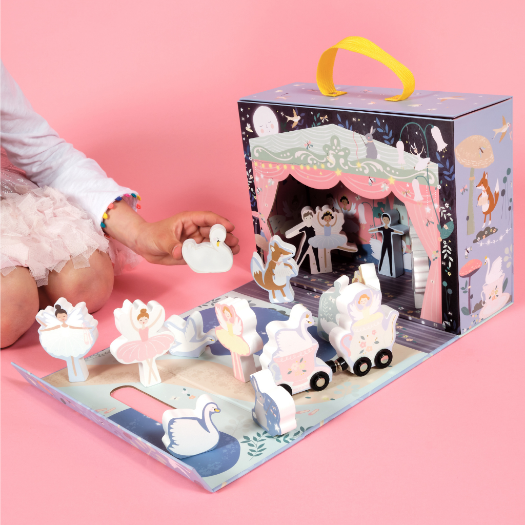 Enchanted Playbox with Wooden Pieces